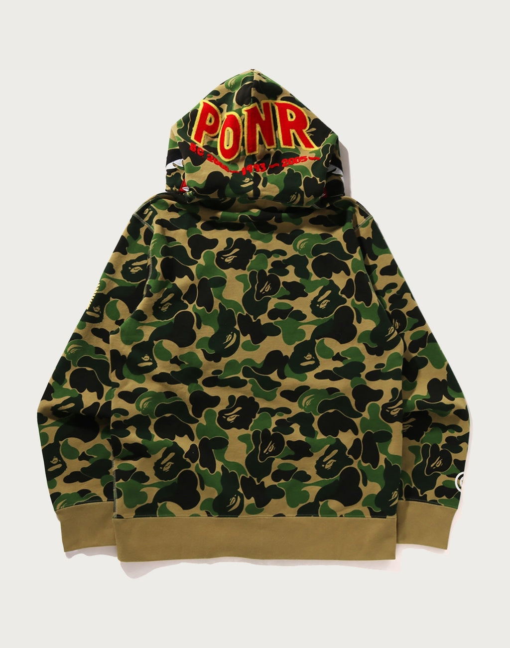 ABC CAMO SHARK FULL ZIP HOODIE MENS