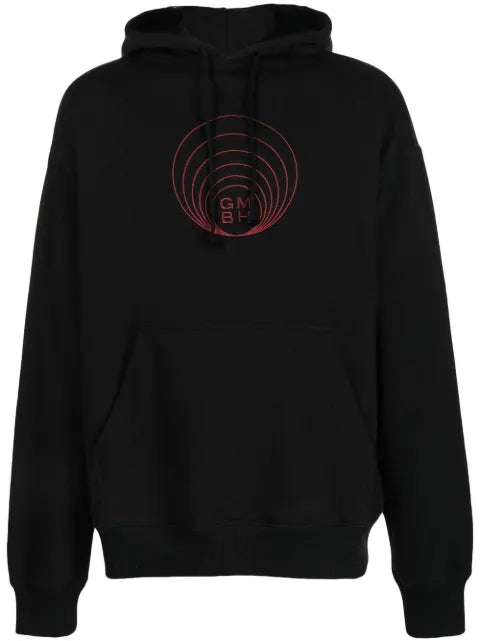 GmbH embroidered-logo detail hoodie