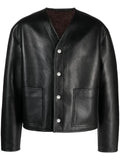 Nanushka faux-leather bomber jacket