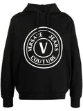 Versace Jeans Couture logo-print cotton hoodie