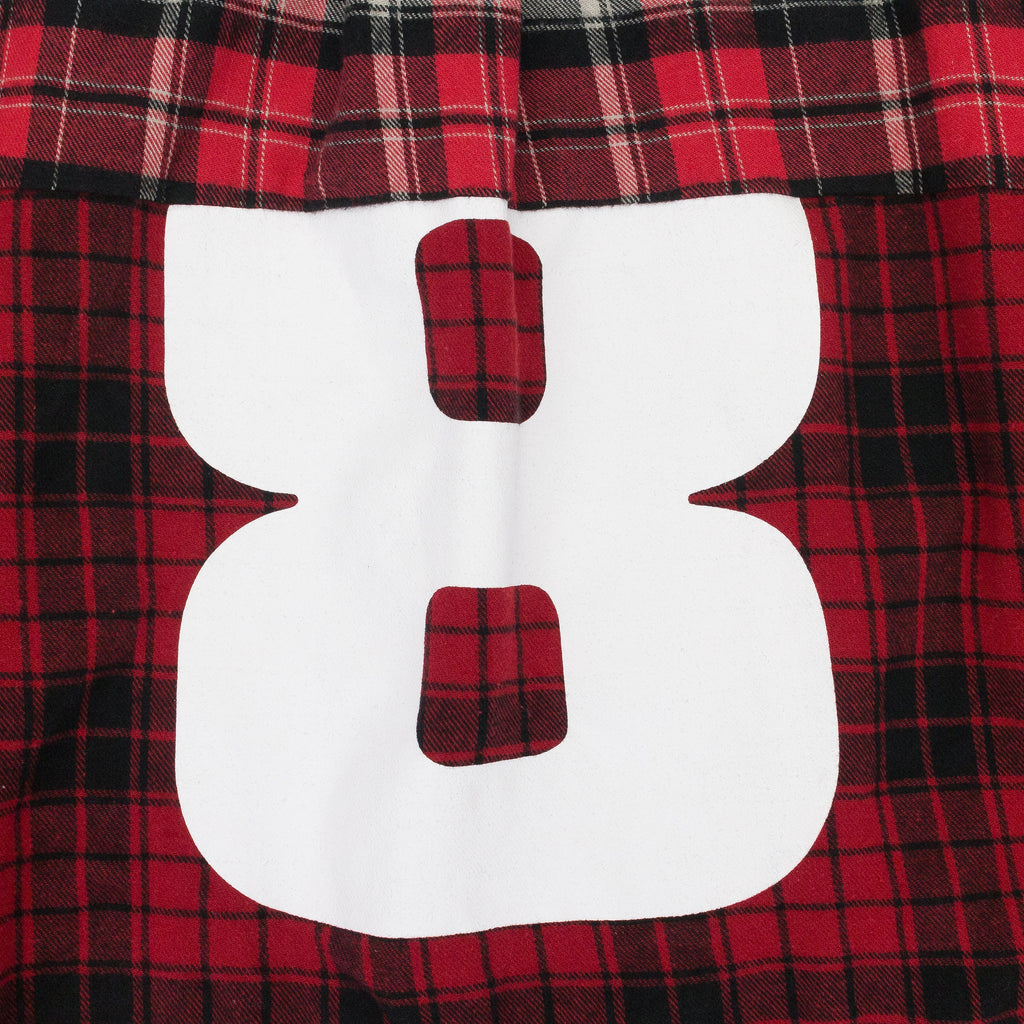 RED UPSIDE-DOWN CHECKED BUTTON-DOWN SHIRT