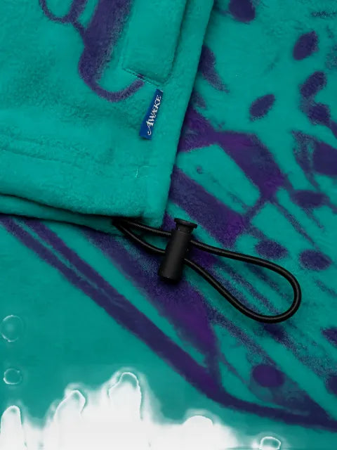Awake NY Dice-print fleece quarter-zip sweatshirt