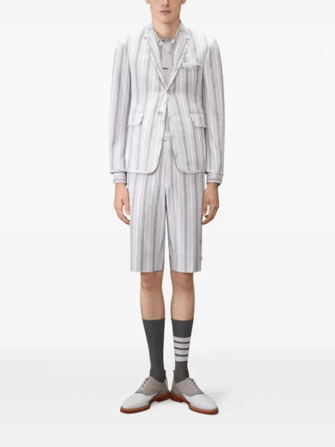 Thom Browne Madras cotton repp stripe sportcoat