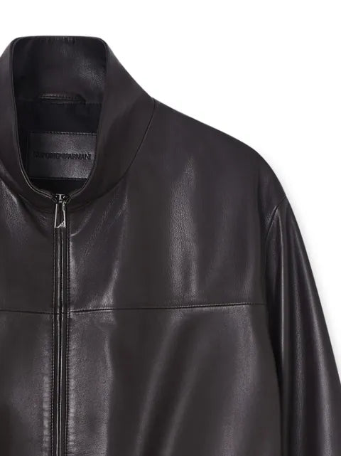 Emporio Armani glove-like nappa lambskin blouson
