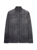Balenciaga chest pockets logo print shirt jacket