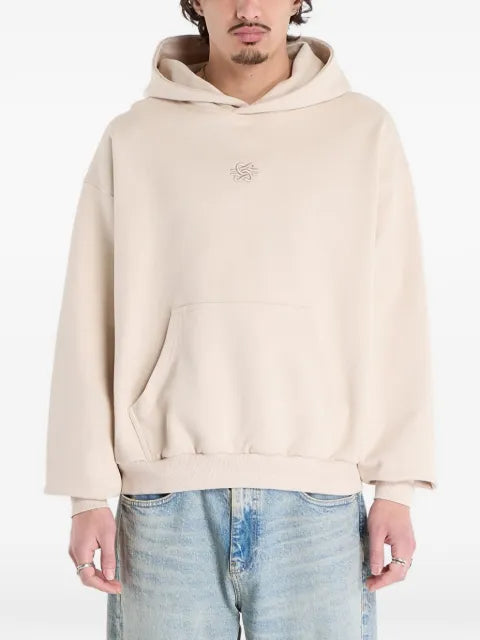 Filling Pieces embroidered-logo hoodie