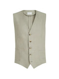 Brunello Cucinelli  linen micro chevron waistcoat