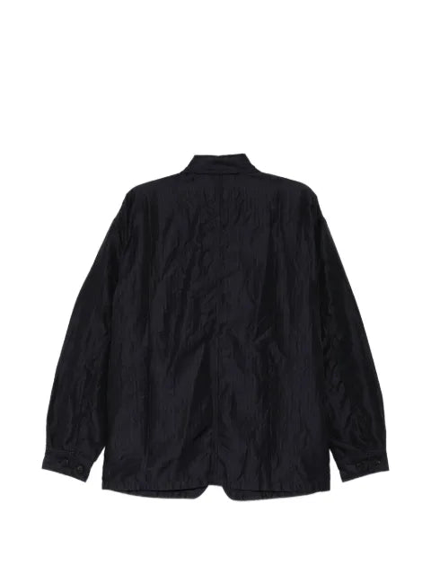 Comme des Garçons Homme pinstripe-pattern crinkled jacket