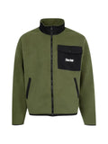 Sinclair Cargo Pocket fleece-texture zip-up jacket
