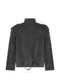 FOUND lobster-clasp epaulette denim jacket