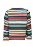 sacai striped wool-blend sweater