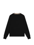 Burberry Kids check-trim V-neck sweater