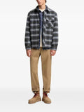 Moncler check-print wool jacket