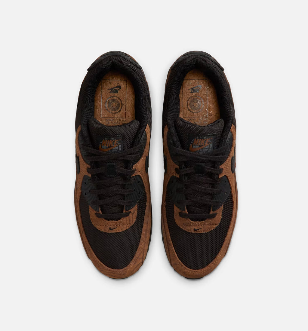 Air Max 90 Premium Men's Sneakers - Light British Tan/Velvet Brown/Black