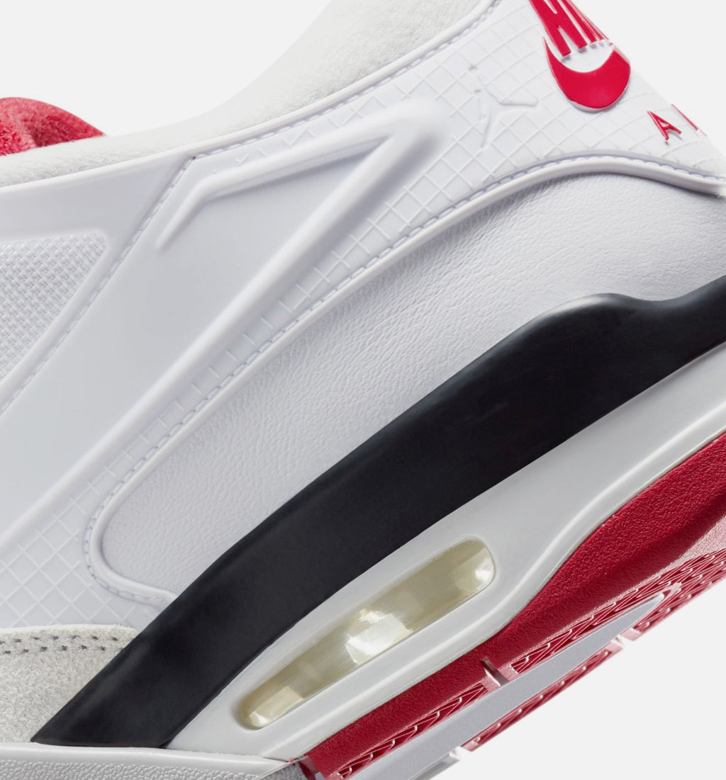 Air Jordan 4 RM Men's Lifestyle Shoes - White / Black / Neutral Grey / Varsity Red