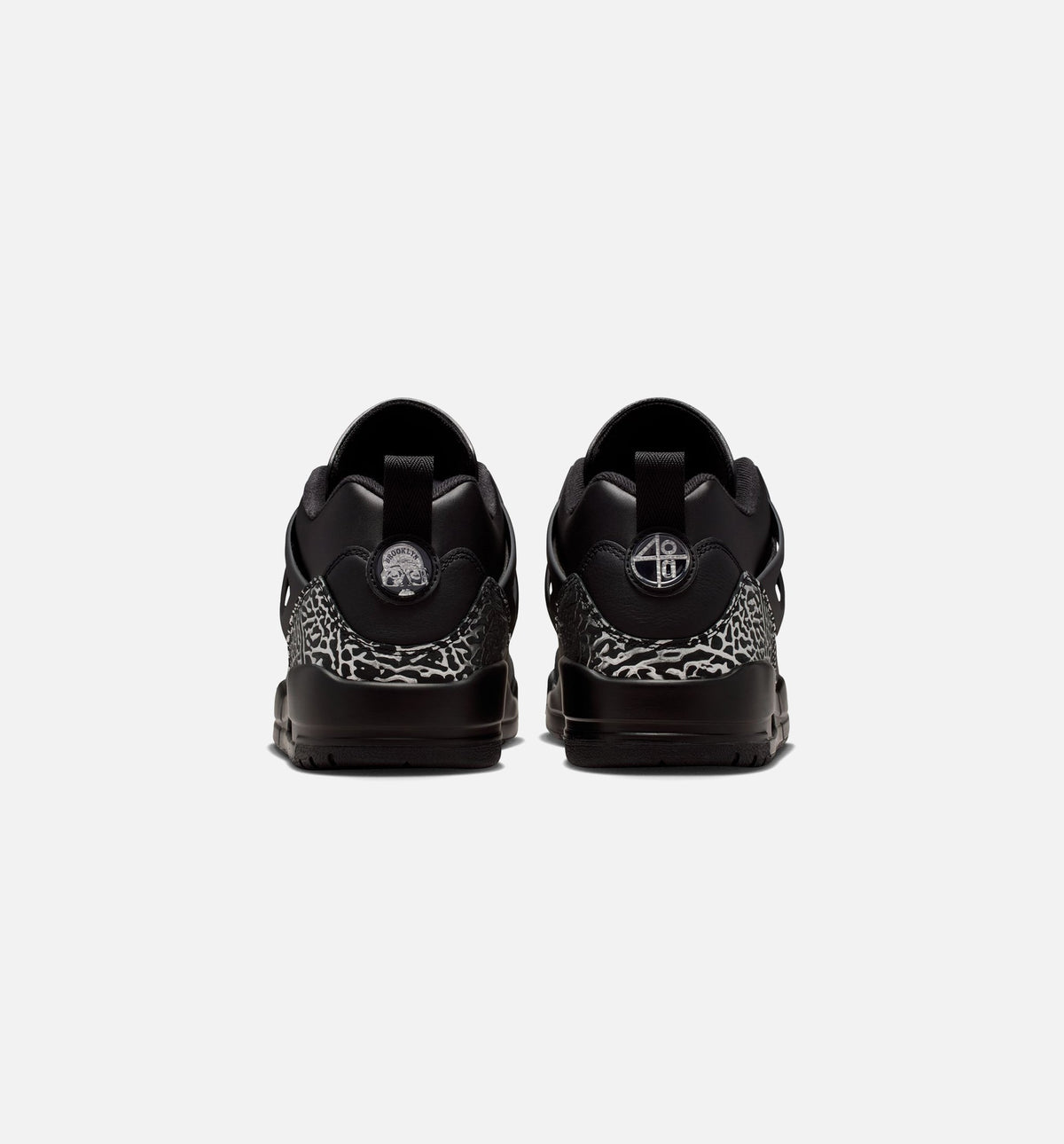 Jordan Spizike Low - Men's Basketball Shoe (Black/Black/Metallic Silver)