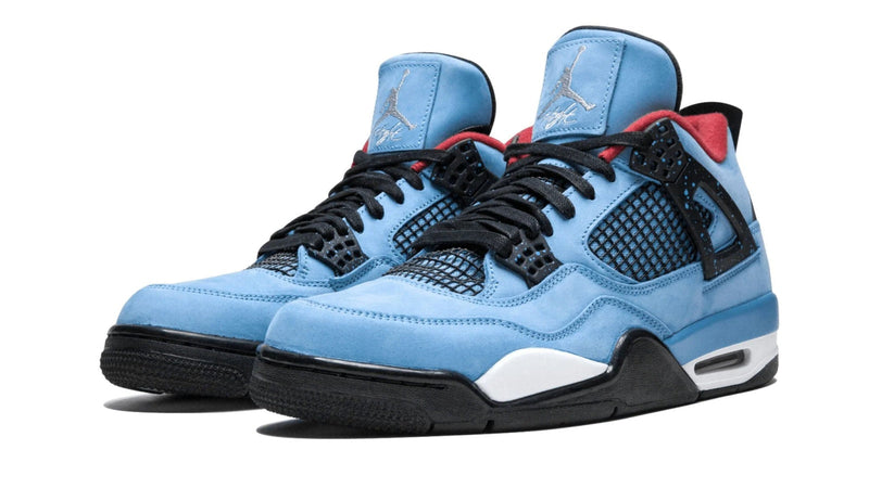 Travis Scott x Air Jordan 4 Retro 'Cactus Jack' – Purple Suede & Sail Cactus Jack AJ4 Collab with Rope Laces & Backwards Branding