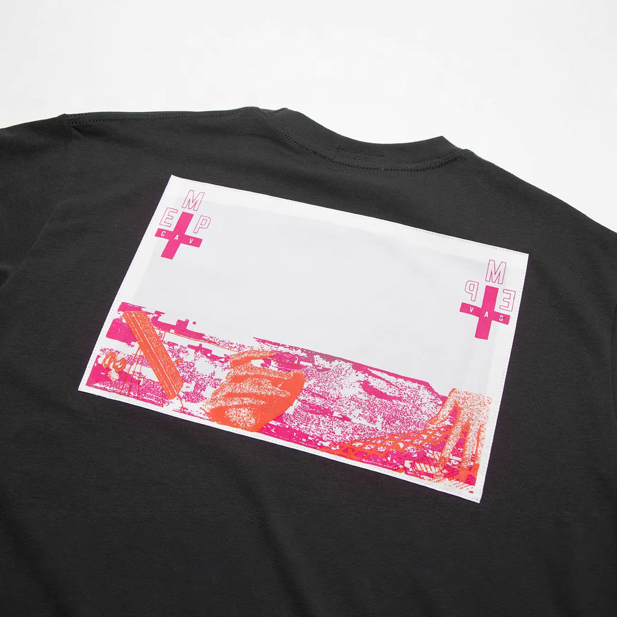 Cav Empt Washed Cross Patch Short Sleeve Crew Neck T-Shirt Unisex