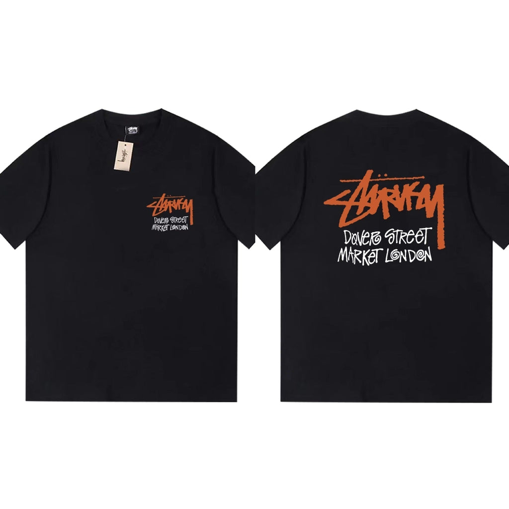 Stussy T Shirts Loose Casual T-Shirts Same for Men and Women