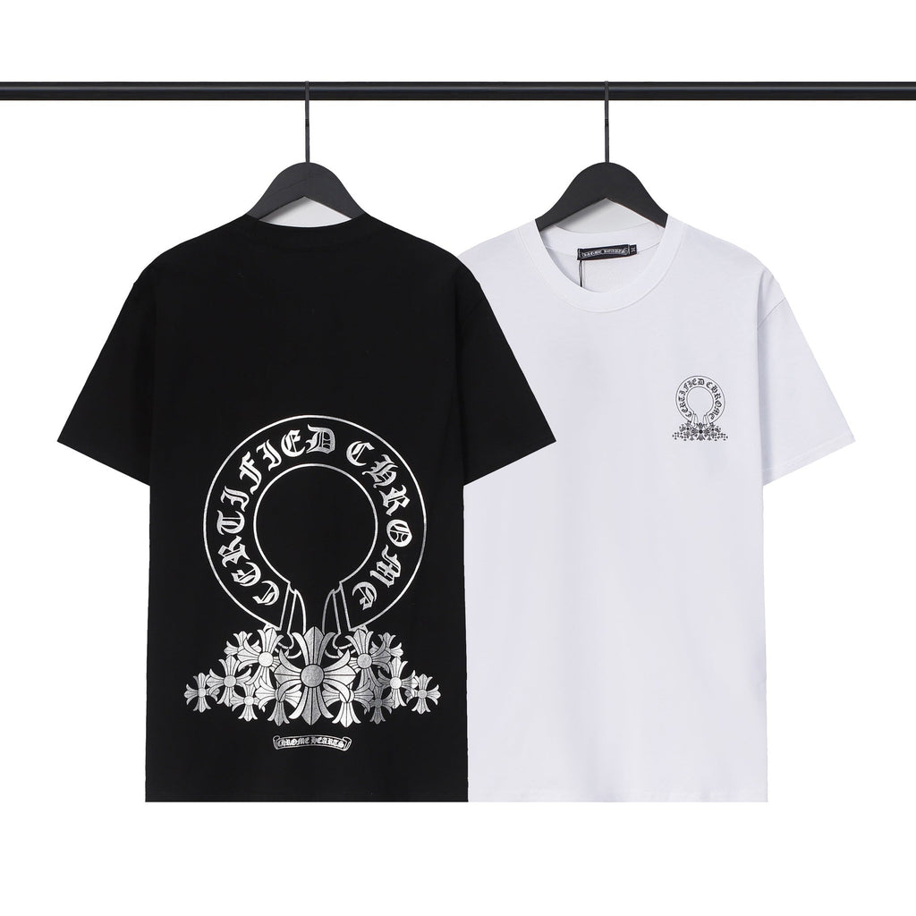 Chrome Hearts Sanskrit Cross Horseshoe Graphic Tee Multi‑Style