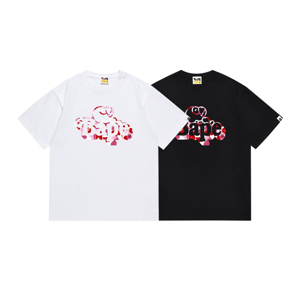 BAPE Pink Camo Graphic Short-Sleeve T-Shirt