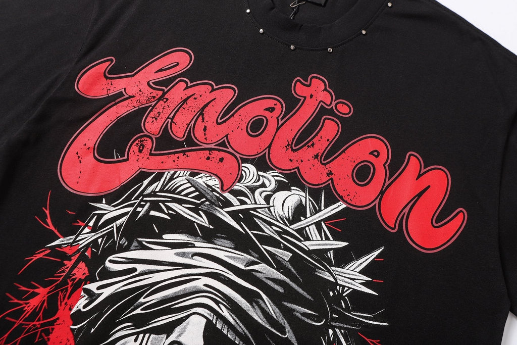 MIXED EMOTION Statue Graphic Short-Sleeve T-Shirt