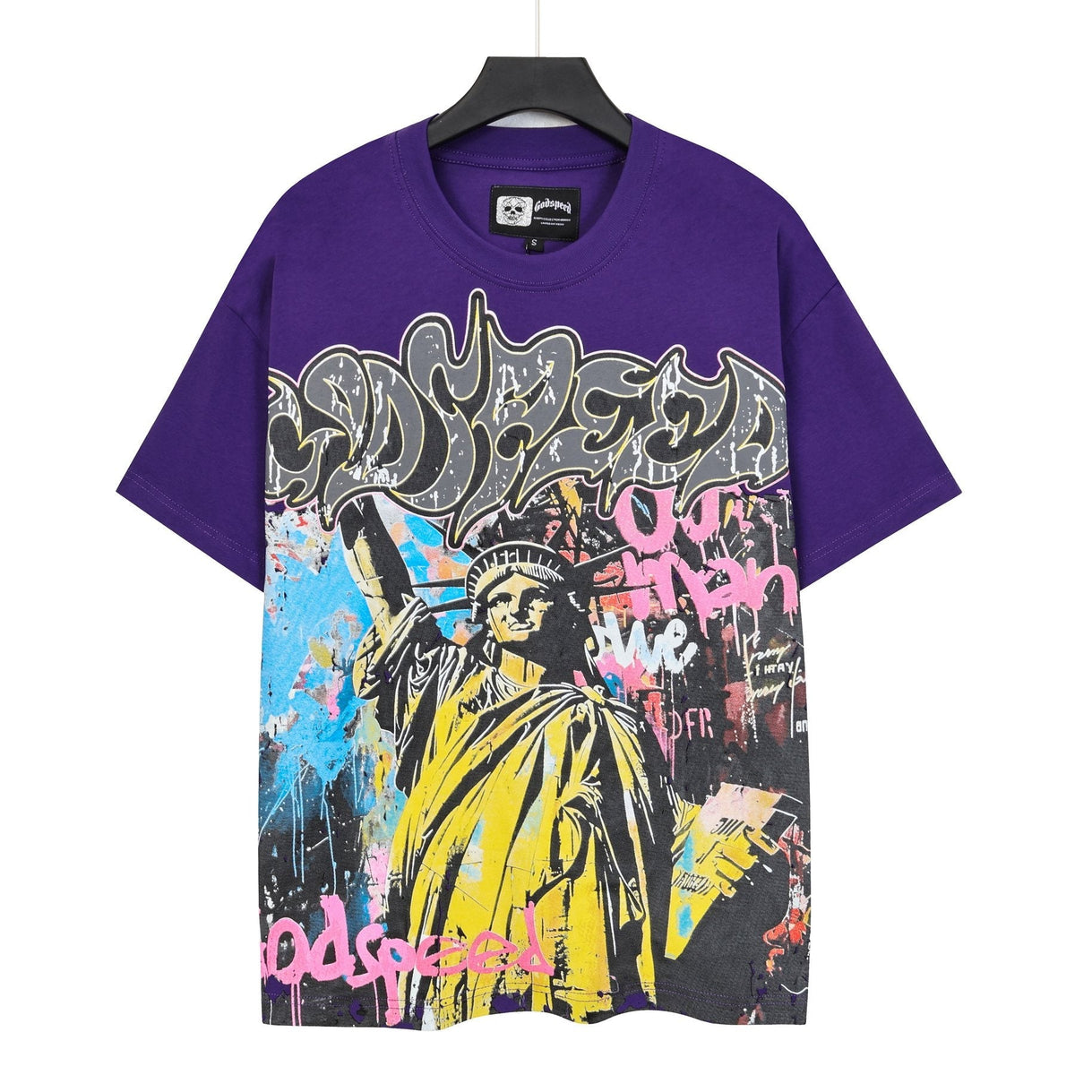 Godspeed Statue of Liberty Graphic T-Shirt