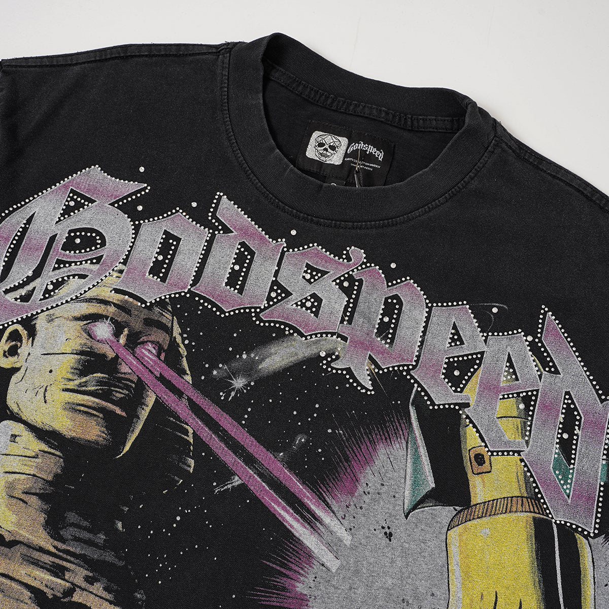 Godspeed Astronaut Rocket Graphic T-Shirt