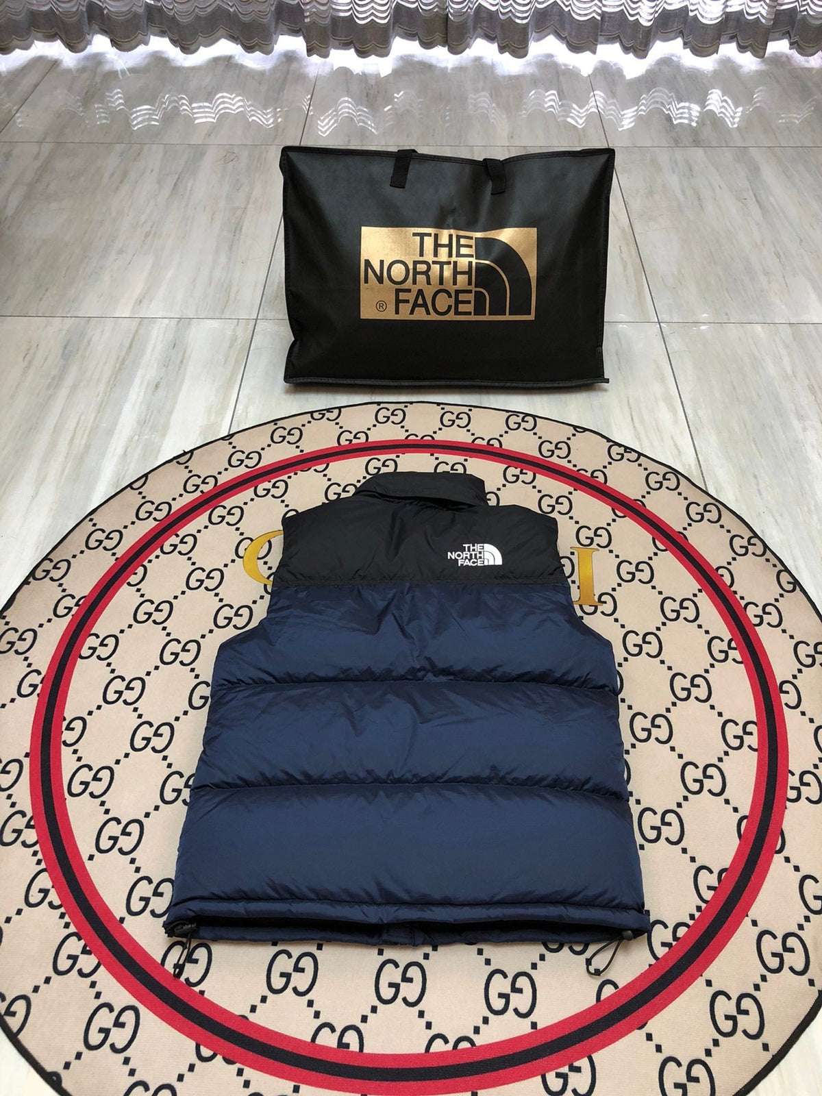 The North Face Navy/Black 1996 Retro Nuptse Down Vest