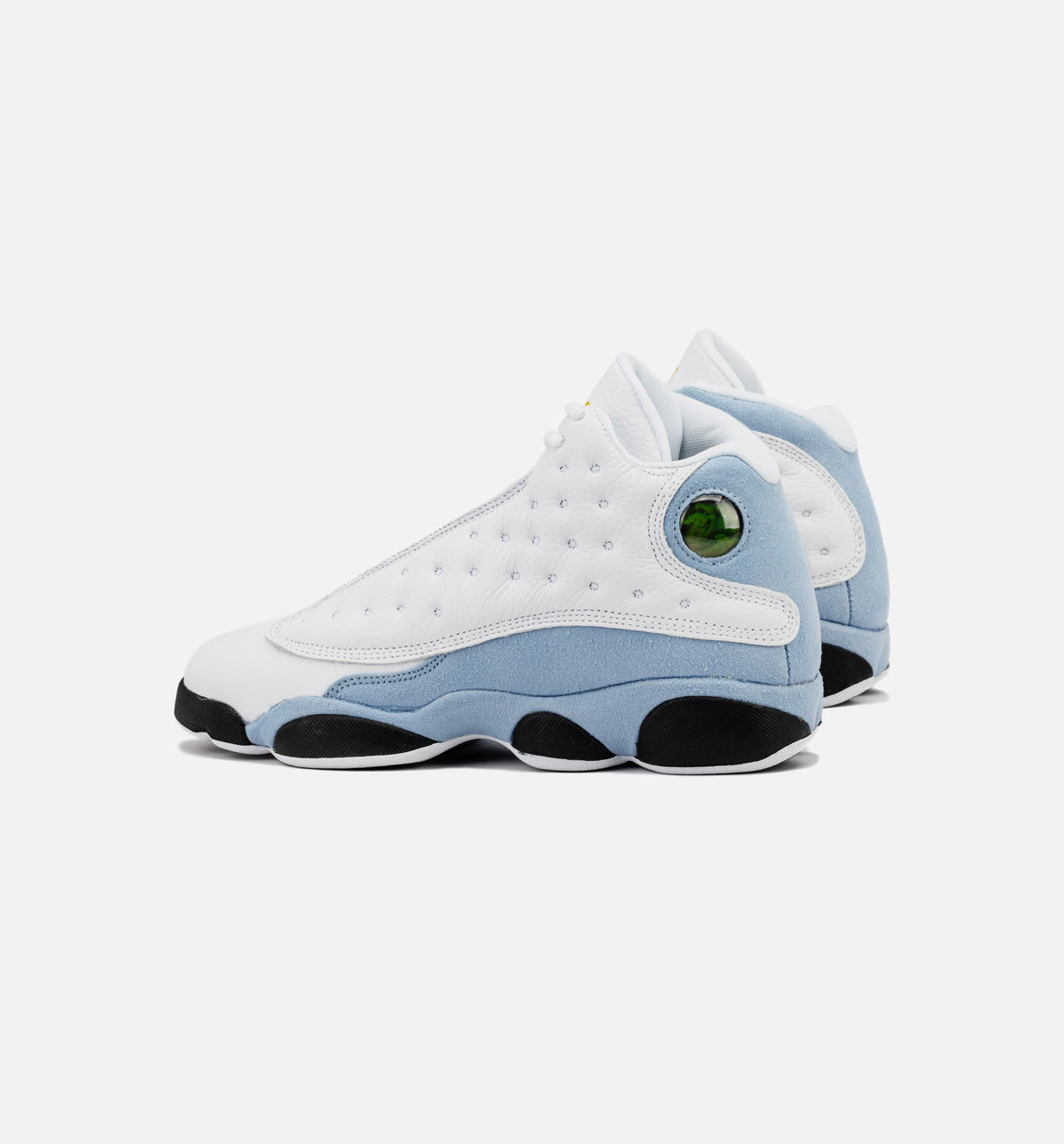 Air Jordan 13 Retro Blue Grey Big Kids' Lifestyle Shoes - White/Blue Grey/Black/Yellow Ochre