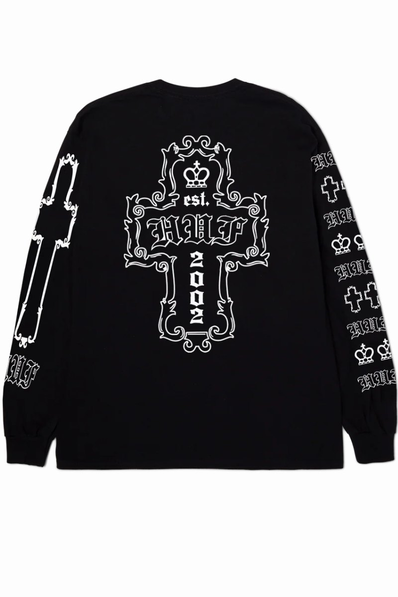 HUF HARD LUXE L/S T-SHIRT Black