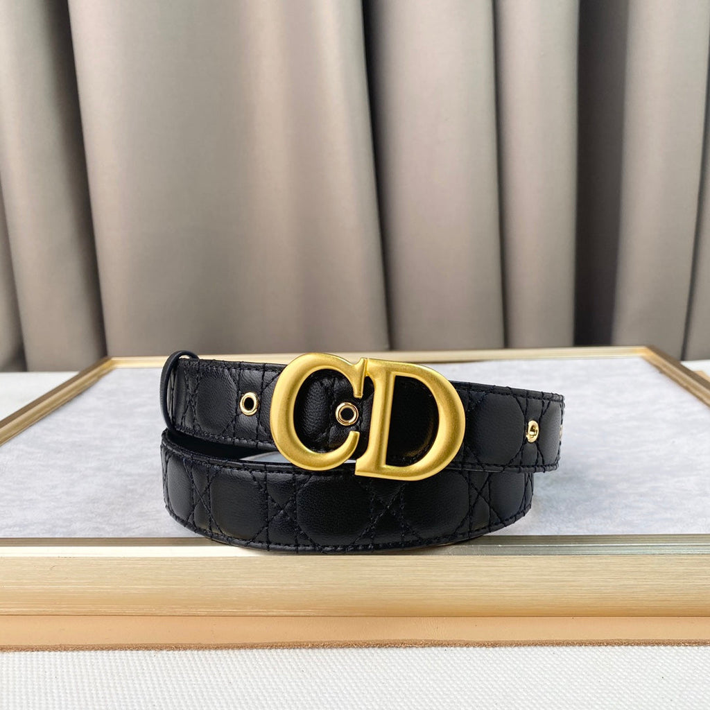 DIOR 25S BELT 30 MM IN BLACK CALFSKIN 564810