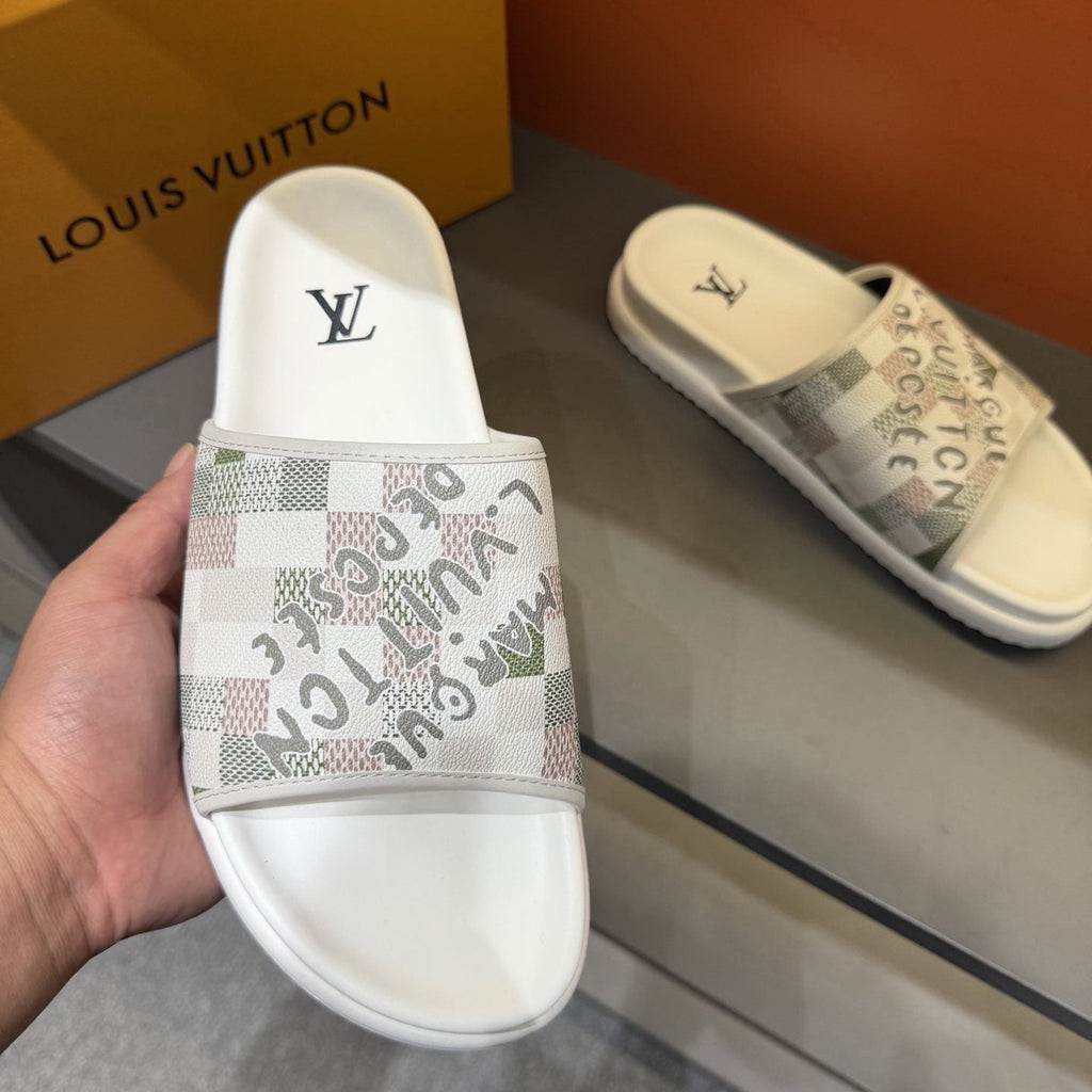 Louis Vuitton Patterned Strap Slides