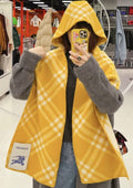 Burberry Yellow Plaid Hooded Scarf